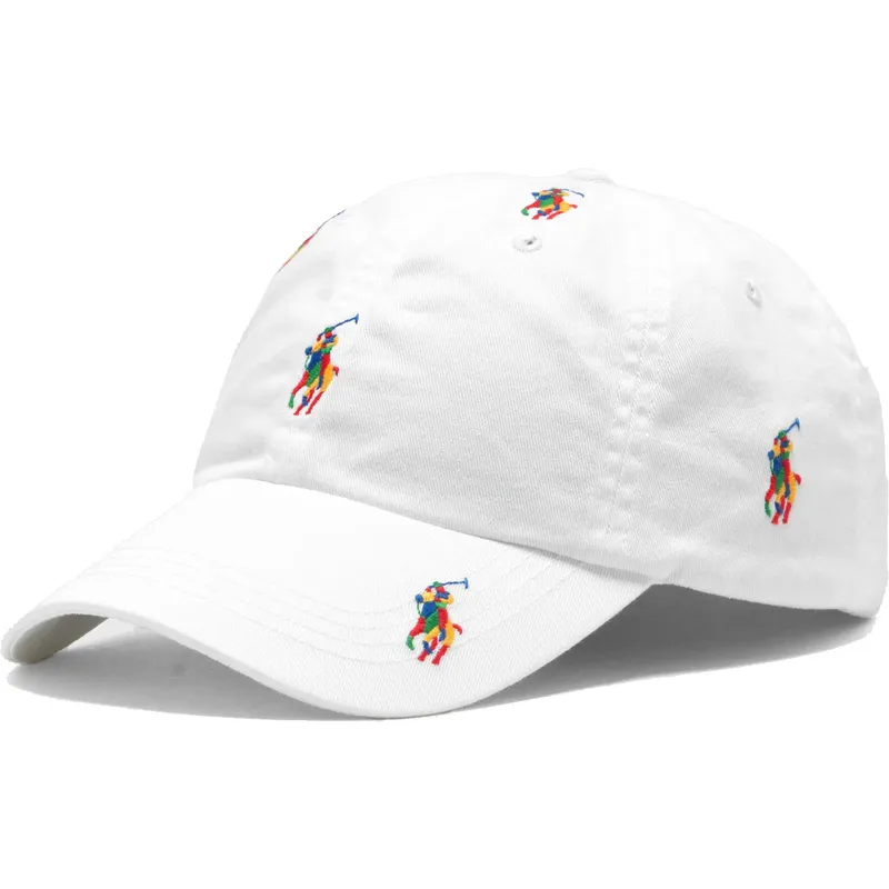 petten-gebogen-wit-verstelbaar-multicolor-classic-sport-multi-van-polo-ralph-lauren