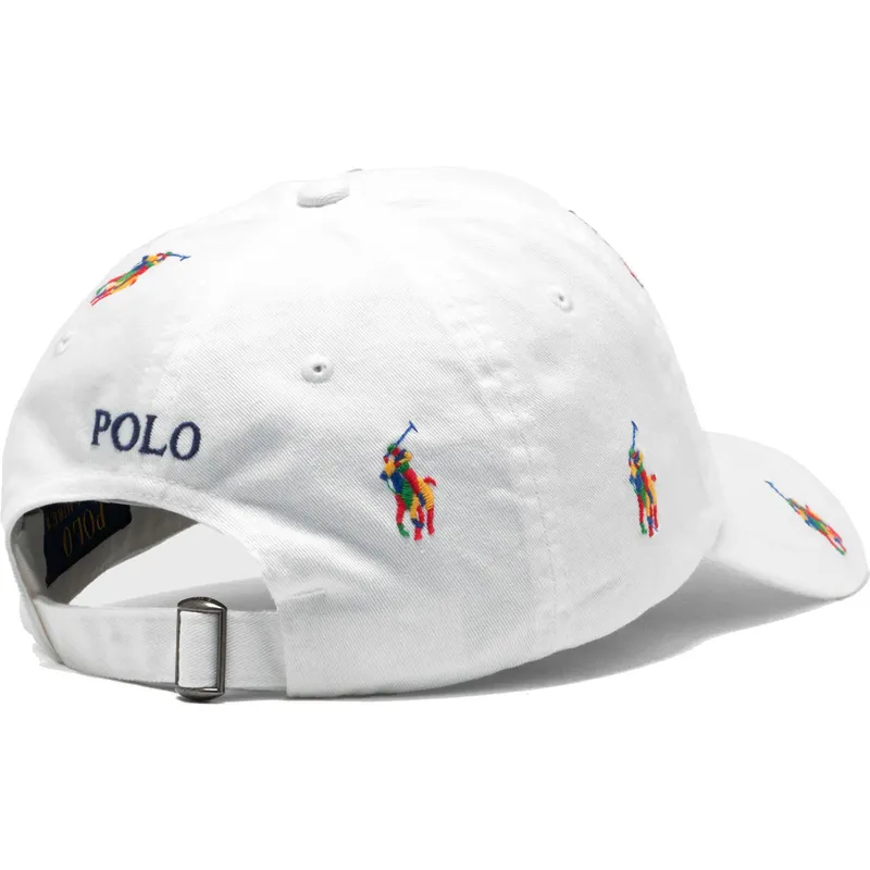 petten-gebogen-wit-verstelbaar-multicolor-classic-sport-multi-van-polo-ralph-lauren
