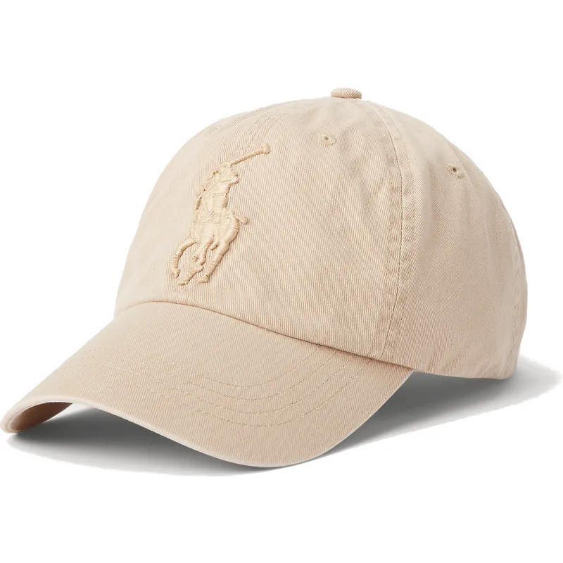 petten-gebogen-beige-verstelbaar-big-pony-chino-classic-sport-van-polo-ralph-lauren