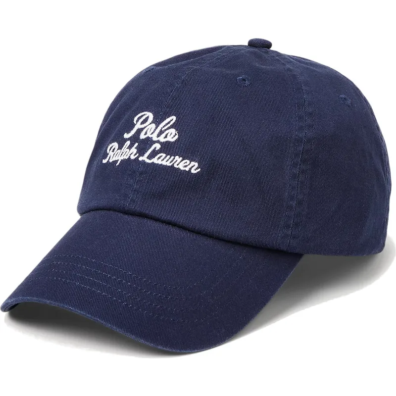 petten-gebogen-marineblauw-verstelbaar-chino-classic-sport-script-van-polo-ralph-lauren