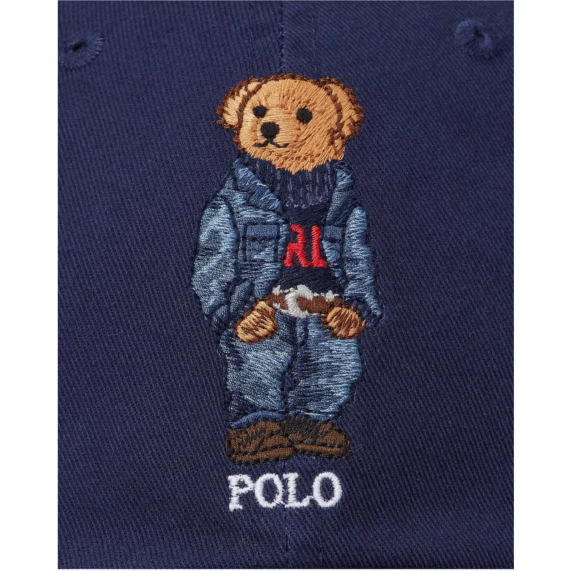 petten-gebogen-marineblauw-verstelbaar-classic-sport-bear-van-polo-ralph-lauren