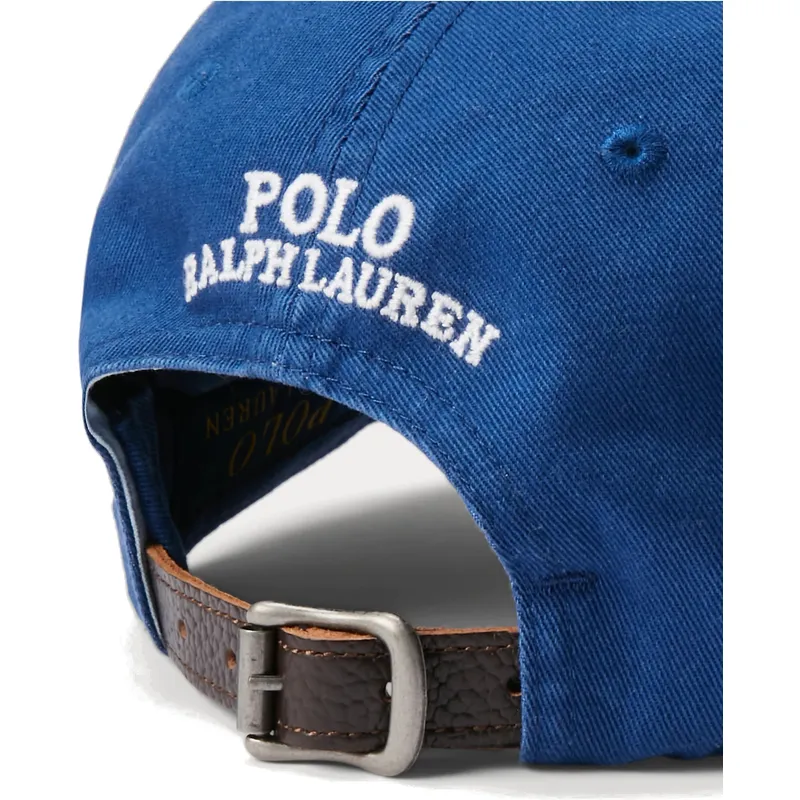 petten-gebogen-blauw-verstelbaar-classic-sport-bear-van-polo-ralph-lauren