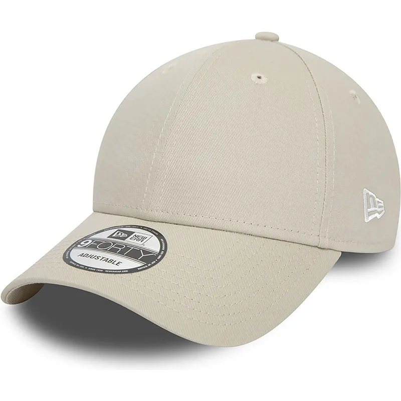 petten-gebogen-beige-verstelbaar-9forty-essential-van-new-era