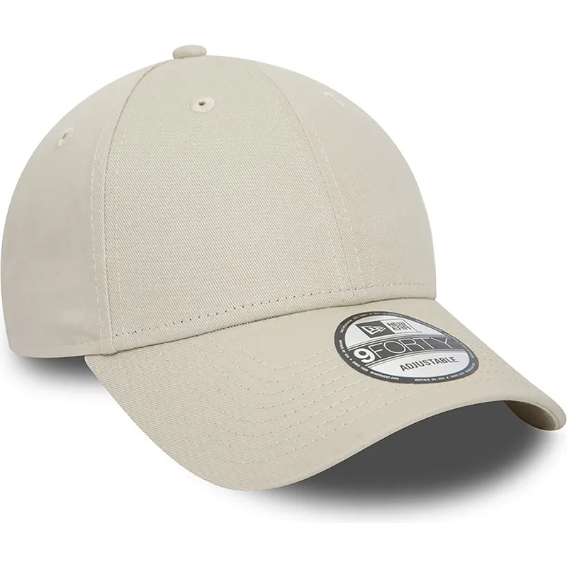 petten-gebogen-beige-verstelbaar-9forty-essential-van-new-era