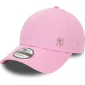 petten-gebogen-roze-snapback-9forty-flawless-van-new-york-yankees-mlb-van-new-era