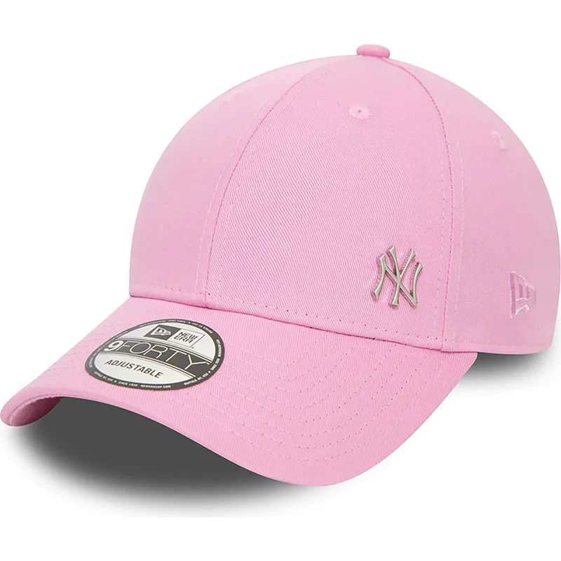 petten-gebogen-roze-snapback-9forty-flawless-van-new-york-yankees-mlb-van-new-era