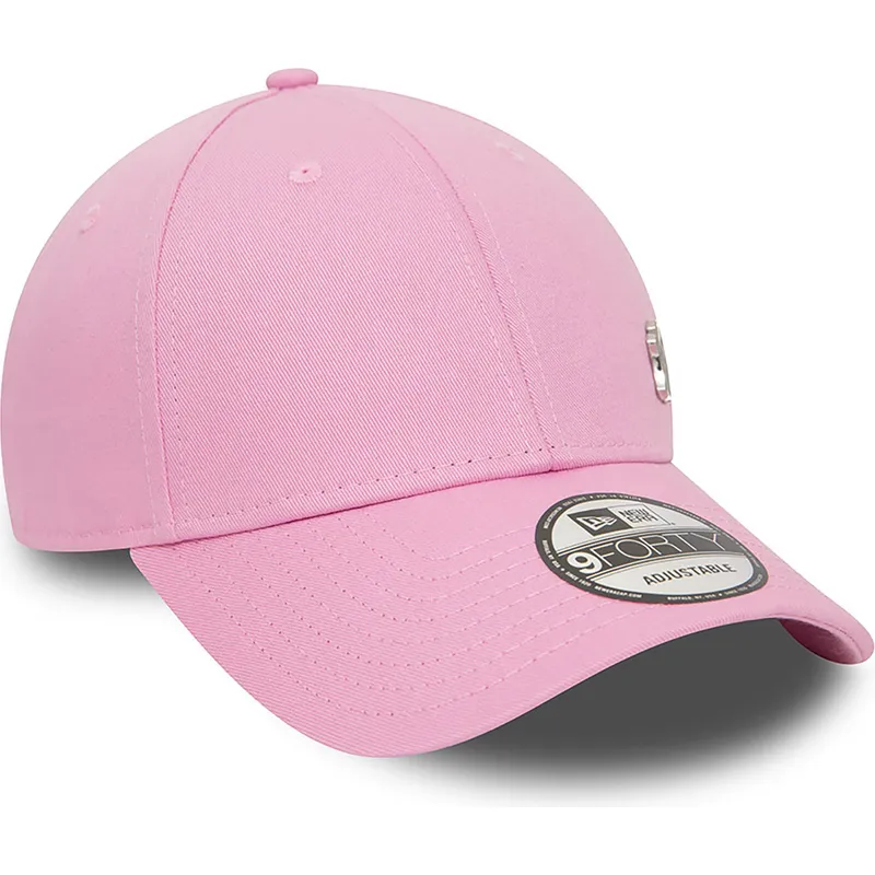petten-gebogen-roze-snapback-9forty-flawless-van-new-york-yankees-mlb-van-new-era