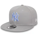 petten-plat-grijs-snapback-9fifty-outline-van-new-york-yankees-mlb-van-new-era