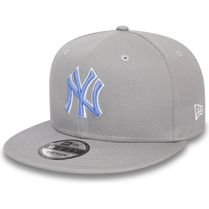 petten-plat-grijs-snapback-9fifty-outline-van-new-york-yankees-mlb-van-new-era