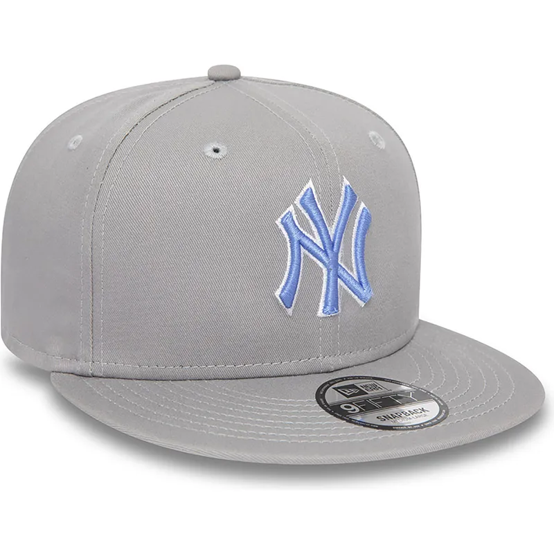 petten-plat-grijs-snapback-9fifty-outline-van-new-york-yankees-mlb-van-new-era