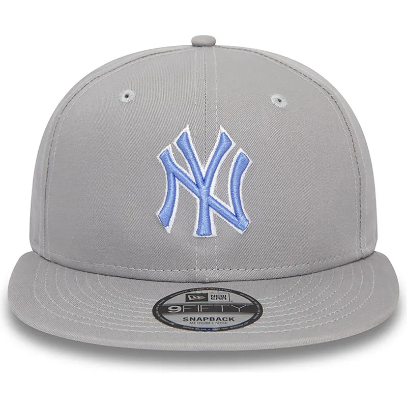 petten-plat-grijs-snapback-9fifty-outline-van-new-york-yankees-mlb-van-new-era
