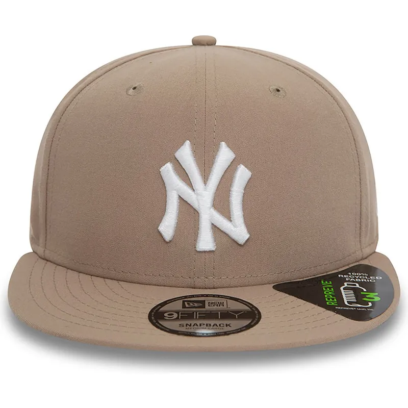 petten-plat-bruin-snapback-9fifty-repreve-van-new-york-yankees-mlb-van-new-era petten-plat-bruin-snapback-9fifty-repreve-van-new-york-yankees-mlb-van-new-era