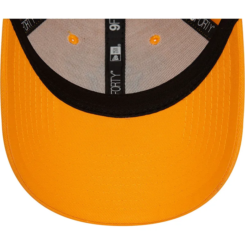 petten-gebogen-oranje-verstelbaar-9forty-league-essential-van-new-york-yankees-mlb-van-new-era
