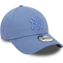 petten-gebogen-blauw-verstelbaar-9forty-league-essential-van-new-york-yankees-mlb-van-new-era