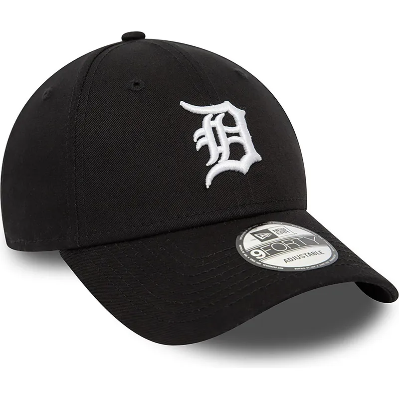 petten-gebogen-zwart-verstelbaar-9forty-league-essential-van-detroit-tigers-mlb-van-new-era