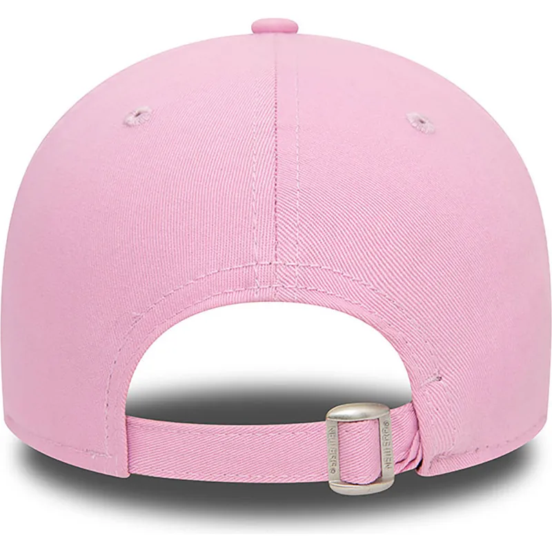 petten-gebogen-roze-verstelbaar-9forty-league-essential-van-new-york-yankees-mlb-van-new-era