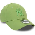 petten-gebogen-groen-verstelbaar-9forty-league-essential-van-new-york-yankees-mlb-van-new-era