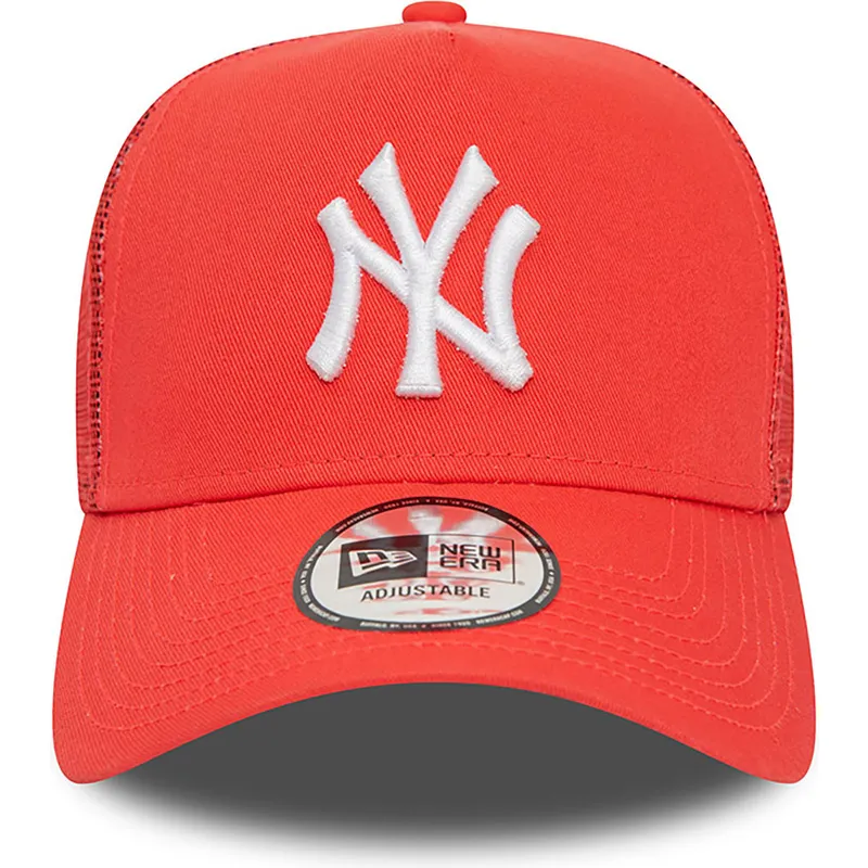 petten-gebogen-rood-snapback-a-frame-league-essential-van-new-york-yankees-mlb-van-new-era