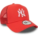 petten-gebogen-rood-snapback-a-frame-league-essential-van-new-york-yankees-mlb-van-new-era