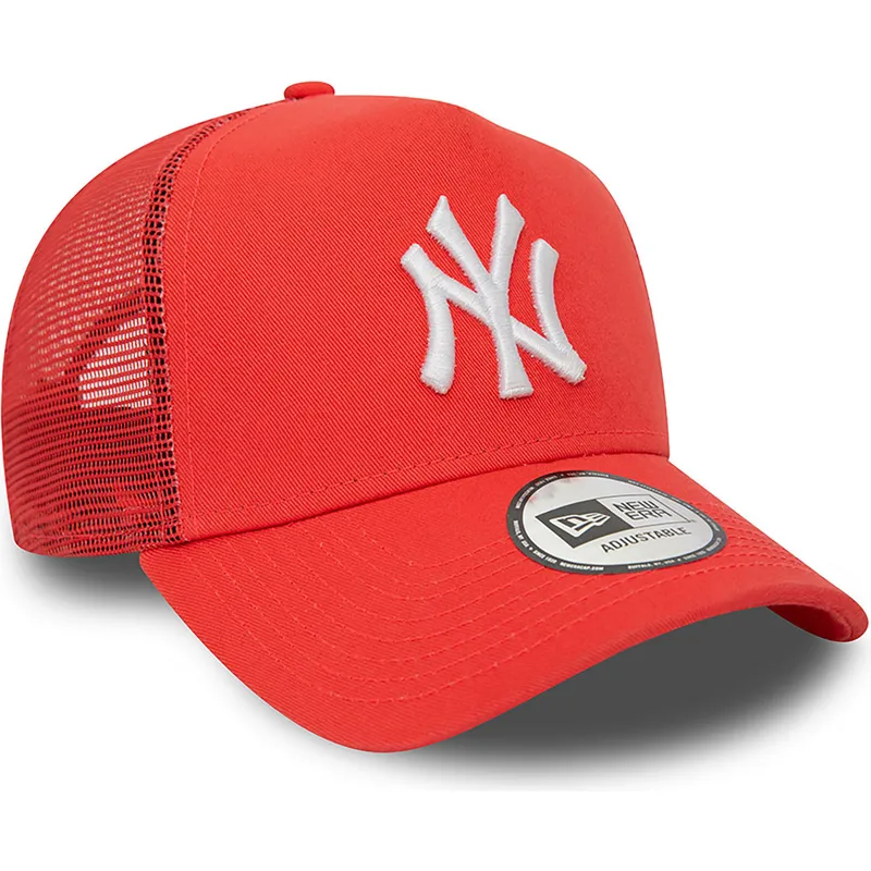 petten-gebogen-rood-snapback-a-frame-league-essential-van-new-york-yankees-mlb-van-new-era