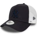 petten-gebogen-marineblauw-snapback-a-frame-league-essential-van-new-york-yankees-mlb-van-new-era