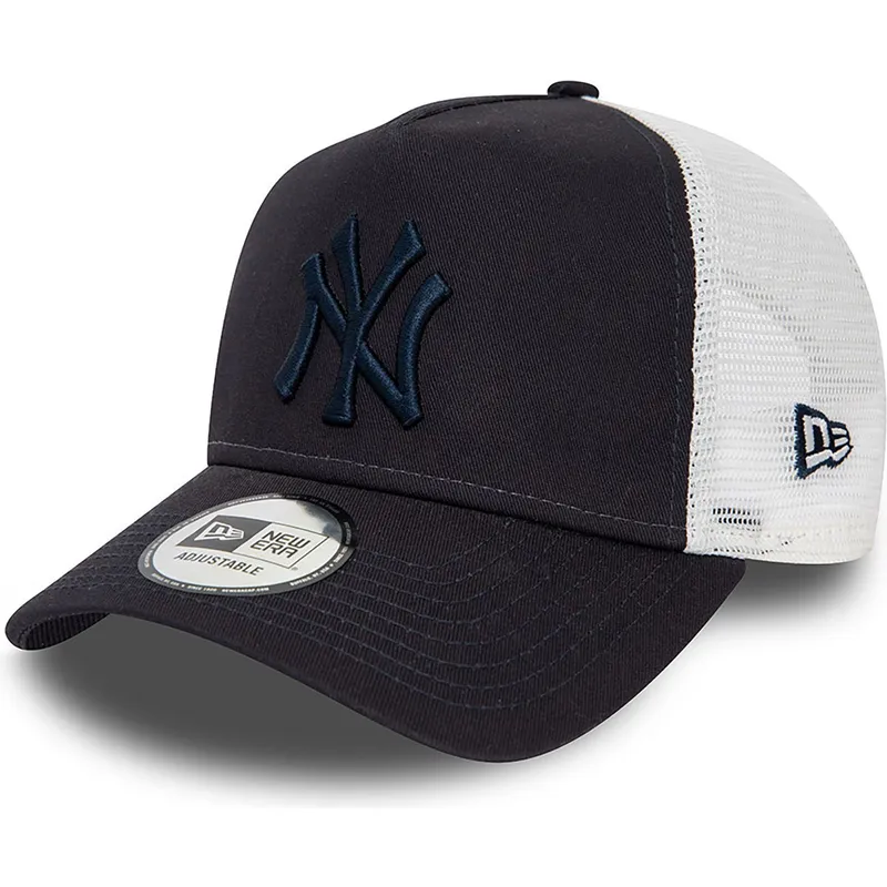 petten-gebogen-marineblauw-snapback-a-frame-league-essential-van-new-york-yankees-mlb-van-new-era