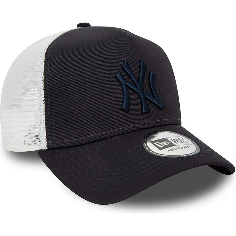 petten-gebogen-marineblauw-snapback-a-frame-league-essential-van-new-york-yankees-mlb-van-new-era