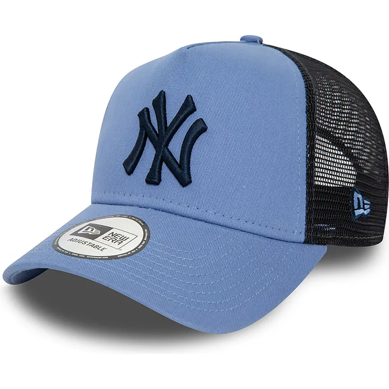 petten-gebogen-blauw-snapback-a-frame-league-essential-van-new-york-yankees-mlb-van-new-era