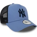 petten-gebogen-blauw-snapback-a-frame-league-essential-van-new-york-yankees-mlb-van-new-era