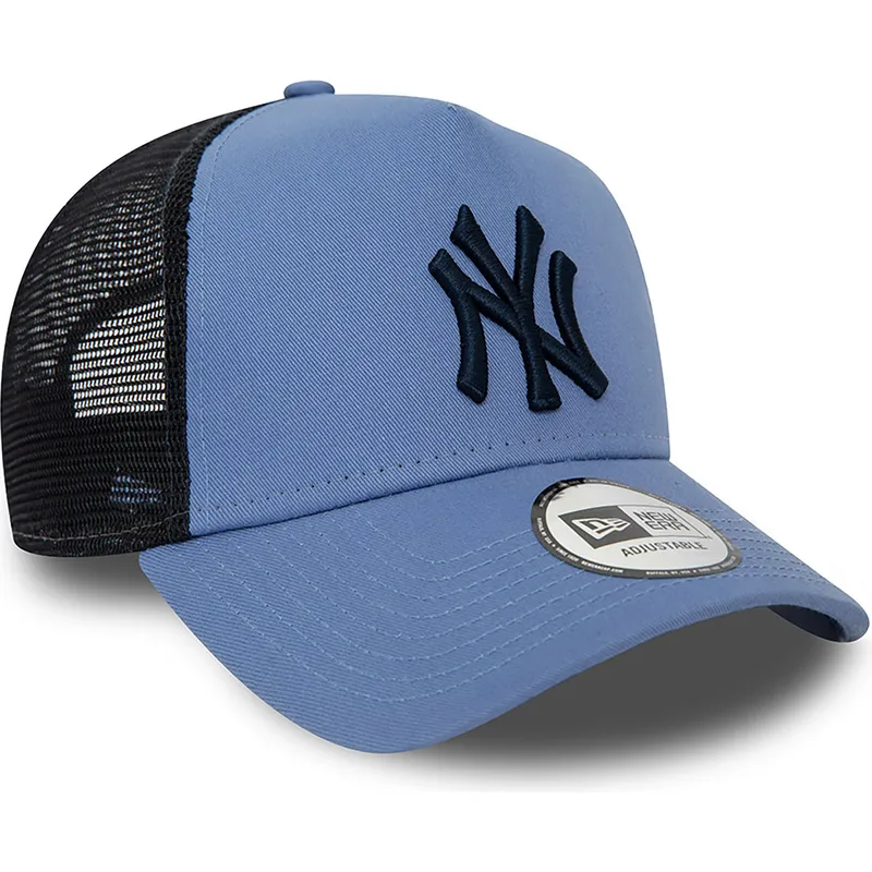 petten-gebogen-blauw-snapback-a-frame-league-essential-van-new-york-yankees-mlb-van-new-era