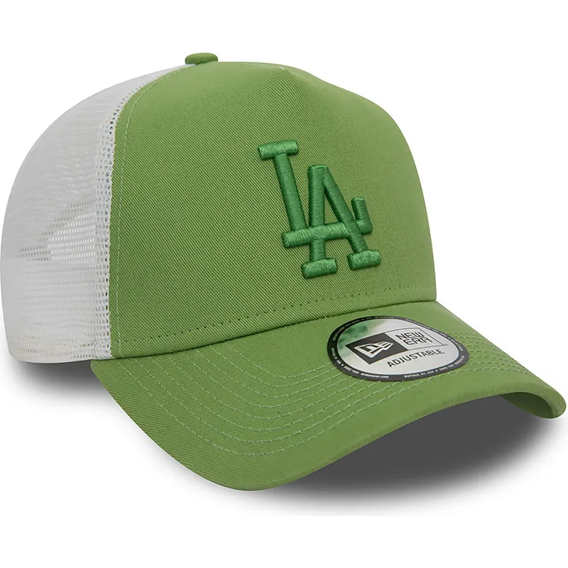 petten-gebogen-groen-snapback-a-frame-league-essential-van-los-angeles-dodgers-mlb-van-new-era