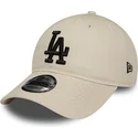 petten-gebogen-beige-verstelbaar-9twenty-league-essential-van-los-angeles-dodgers-mlb-van-new-era