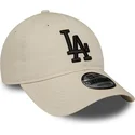 petten-gebogen-beige-verstelbaar-9twenty-league-essential-van-los-angeles-dodgers-mlb-van-new-era