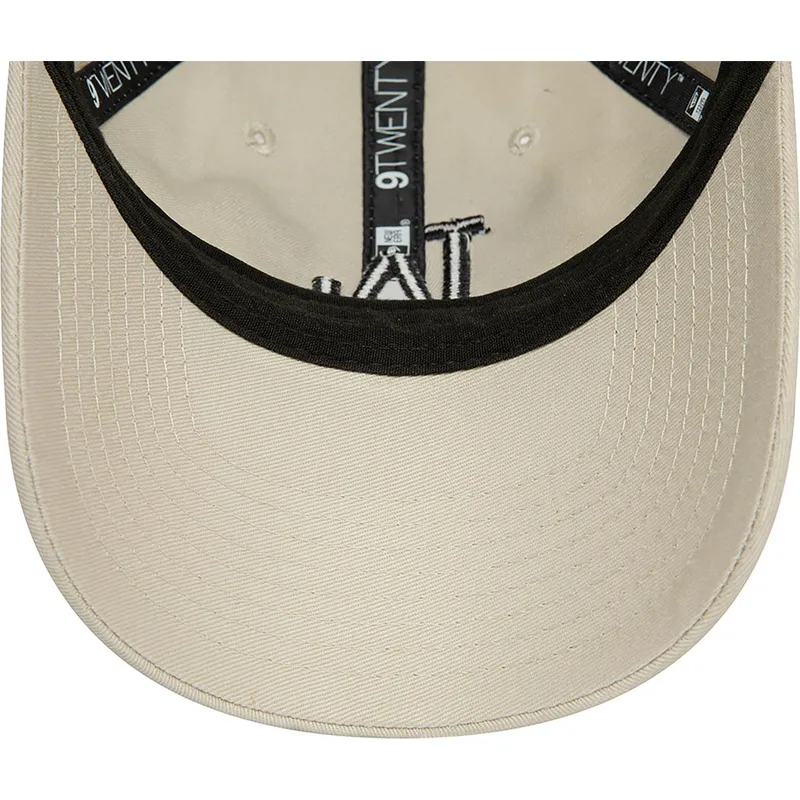 petten-gebogen-beige-verstelbaar-9twenty-league-essential-van-los-angeles-dodgers-mlb-van-new-era
