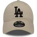 petten-gebogen-beige-verstelbaar-9twenty-league-essential-van-los-angeles-dodgers-mlb-van-new-era