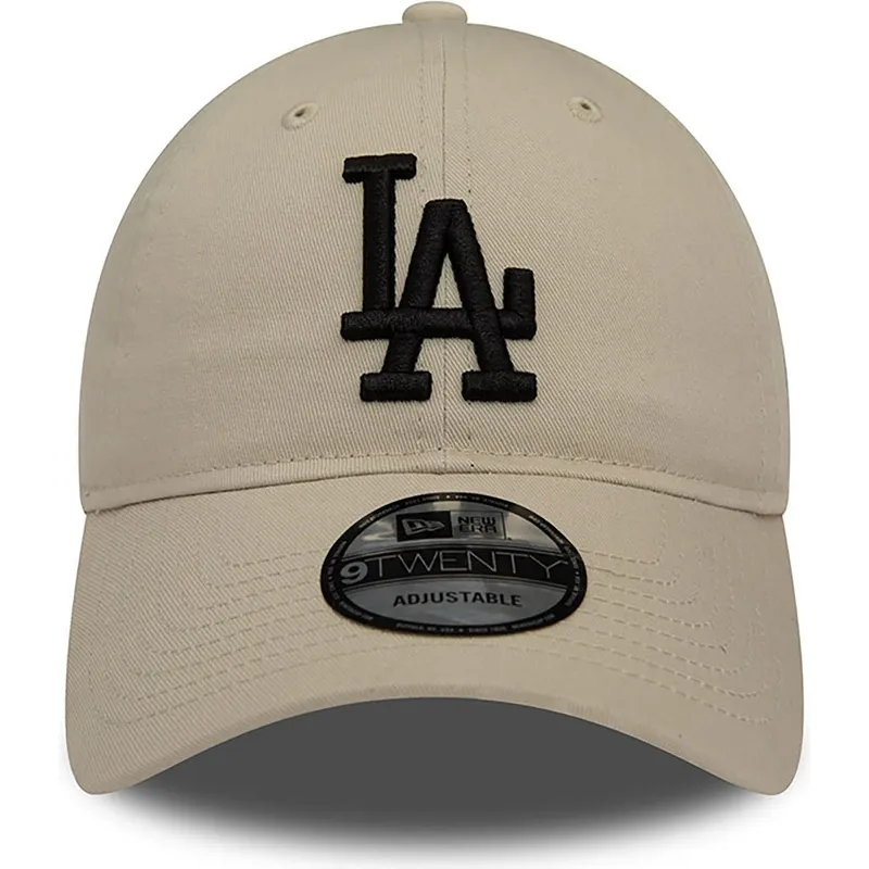 petten-gebogen-beige-verstelbaar-9twenty-league-essential-van-los-angeles-dodgers-mlb-van-new-era