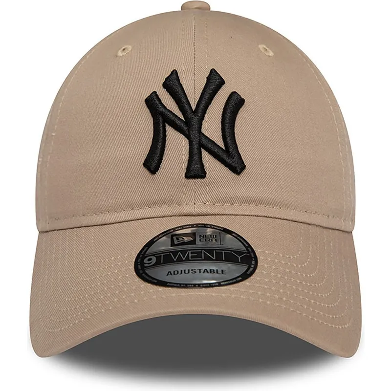 petten-gebogen-bruin-verstelbaar-9twenty-league-essential-van-new-york-yankees-mlb-van-new-era