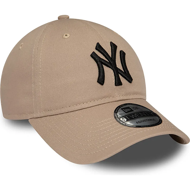 petten-gebogen-bruin-verstelbaar-9twenty-league-essential-van-new-york-yankees-mlb-van-new-era