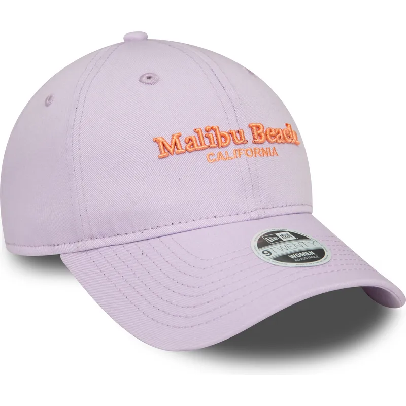 petten-gebogen-paars-verstelbaar-9twenty-wordmark-van-malibu-beach-california-van-new-era