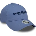 petten-gebogen-blauw-verstelbaar-9twenty-wordmark-van-santa-monica-california-van-new-era