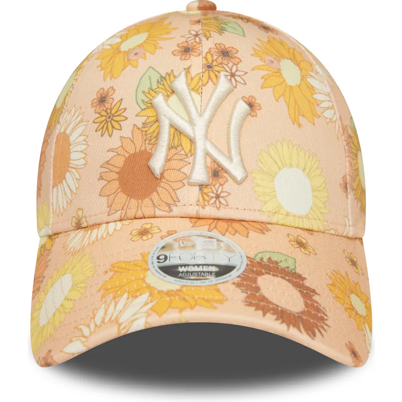 petten-gebogen-oranje-verstelbaar-9forty-floral-all-over-print-van-new-york-yankees-mlb-van-new-era petten-gebogen-oranje-verstelbaar-9forty-floral-all-over-print-van-new-york-yankees-mlb-van-new-era