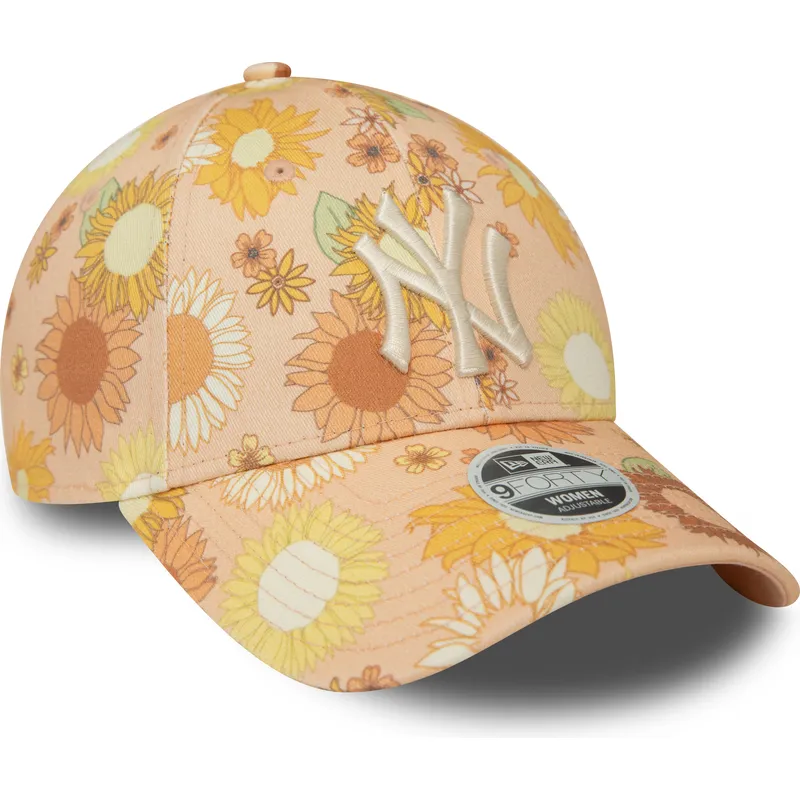 petten-gebogen-oranje-verstelbaar-9forty-floral-all-over-print-van-new-york-yankees-mlb-van-new-era petten-gebogen-oranje-verstelbaar-9forty-floral-all-over-print-van-new-york-yankees-mlb-van-new-era