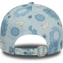petten-gebogen-blauw-verstelbaar-9forty-floral-all-over-print-van-new-york-yankees-mlb-van-new-era