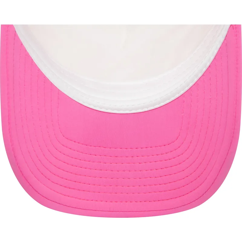 petten-gebogen-roze-snapback-a-frame-foam-front-van-florida-beach-club-van-new-era