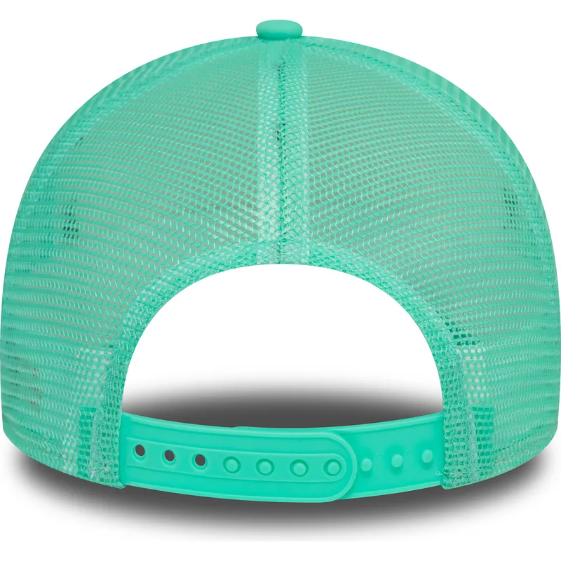 petten-gebogen-groen-snapback-a-frame-foam-front-van-miami-surf-club-florida-van-new-era