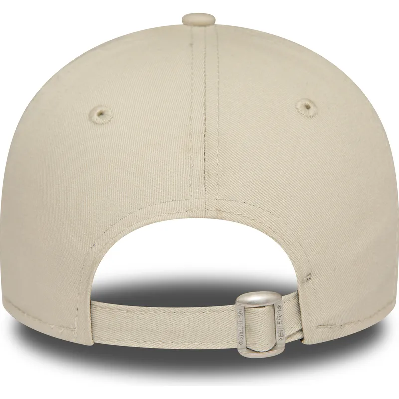 petten-gebogen-beige-verstelbaar-9forty-flower-van-new-york-yankees-mlb-van-new-era