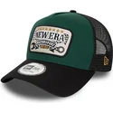 petten-gebogen-groen-snapback-a-frame-patch-motorsport-van-new-era