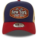 petten-gebogen-meerkleurig-snapback-a-frame-patch-new-york-van-new-era