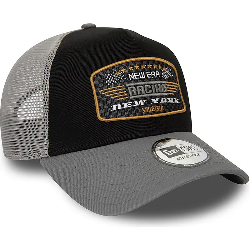 petten-gebogen-zwart-snapback-a-frame-patch-new-york-racing-van-new-era petten-gebogen-zwart-snapback-a-frame-patch-new-york-racing-van-new-era