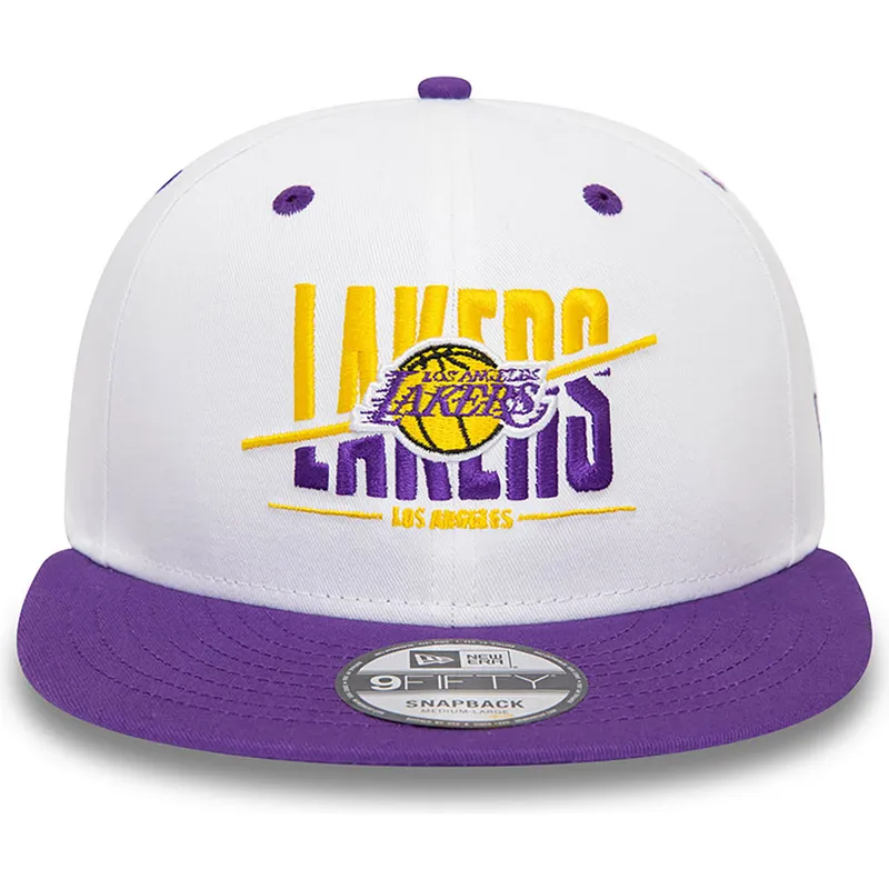 petten-plat-paars-snapback-9fifty-white-crown-van-los-angeles-lakers-nba-van-new-era